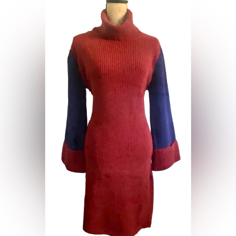 🎉HP🎉 Anthropologie Color Block Sweater Dress